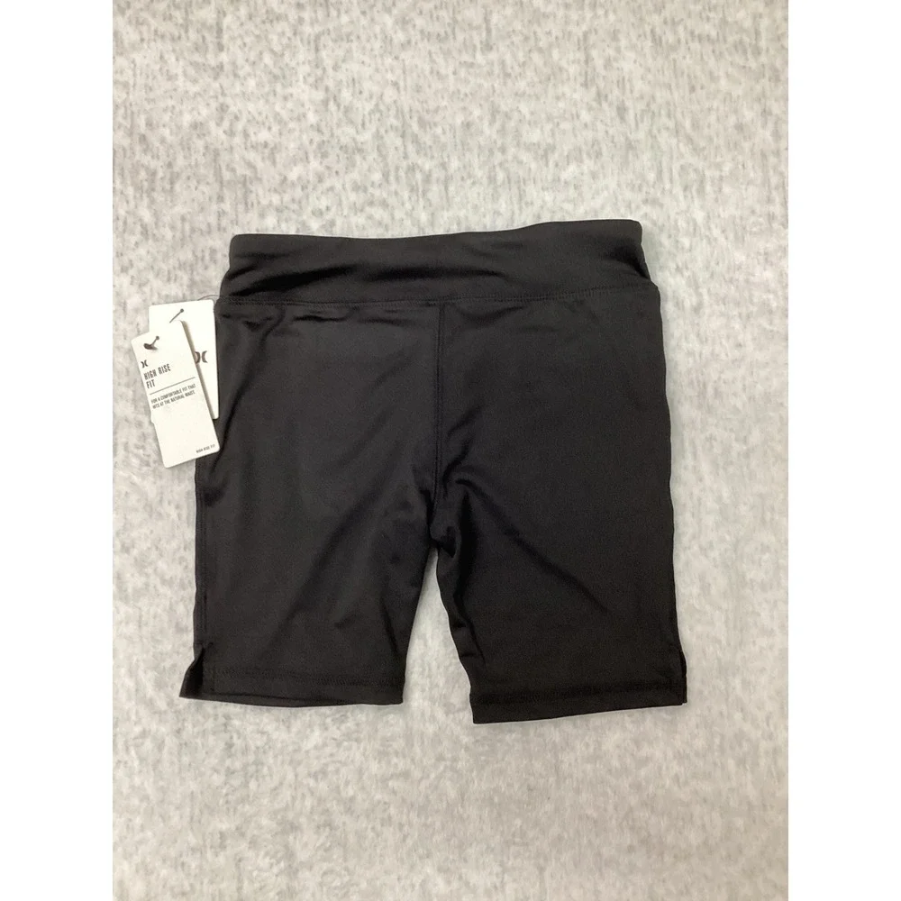 Hurley Girls Black‎ H2O-Dri High Rise Bike Shorts Size M 10-12 486666-023